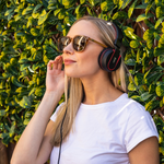 Fuse Zero Orange In Ear Headphones with 10mm driver, in line microphone, volume control, track control, answer / end call function, play / pause, 1.2m cord